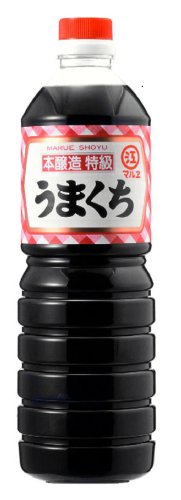 マルヱ醤油 特級うまくち 1L✕2