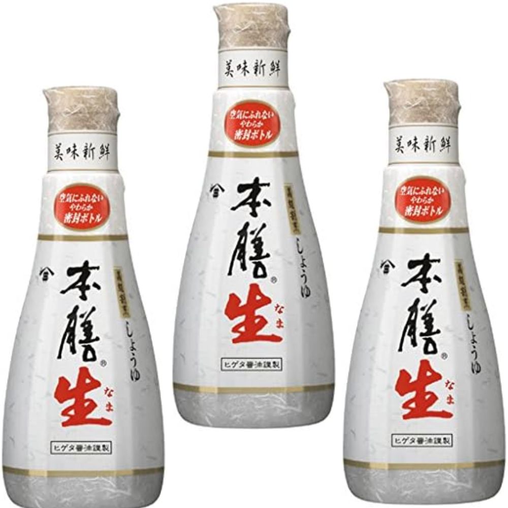 ヒゲタ 高級割烹しょうゆ 本膳 生 200ml×3個