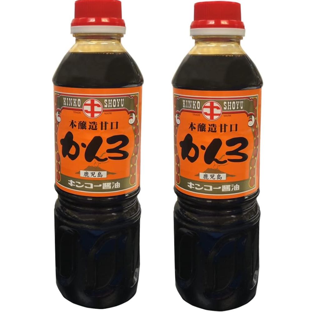 キンコー醤油 かんろ(本醸造甘口) 500ml✕2