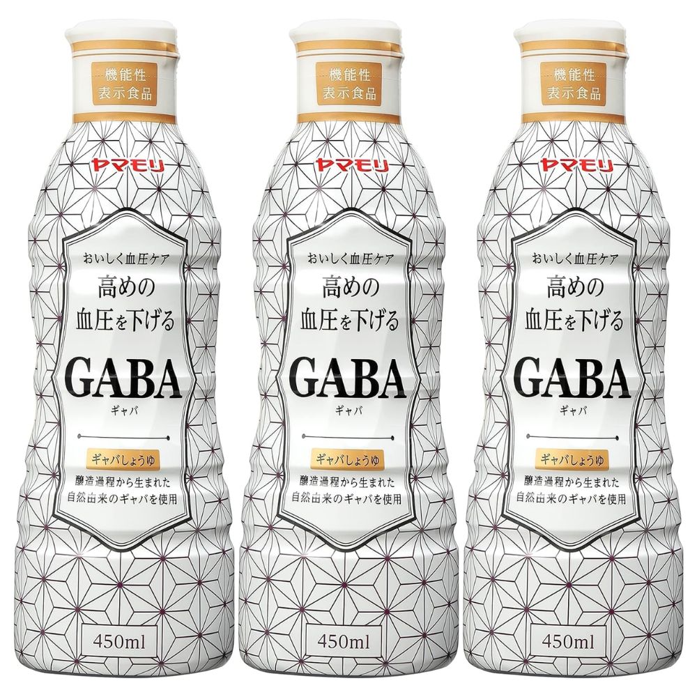 3本セット ヤマモリ GABAしょうゆ 450ml
