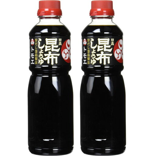 トモエ 日高昆布しょうゆ 500ml×2本 トモエ 日高昆布しょうゆ 500ml×2本