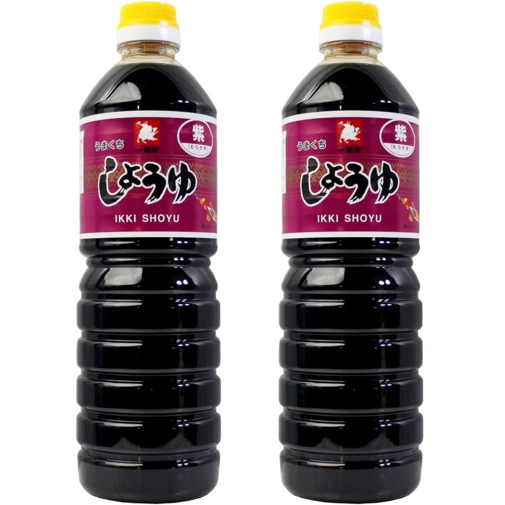 緑屋本店 うまくち醤油 紫 濃口 1000ml　2本セット