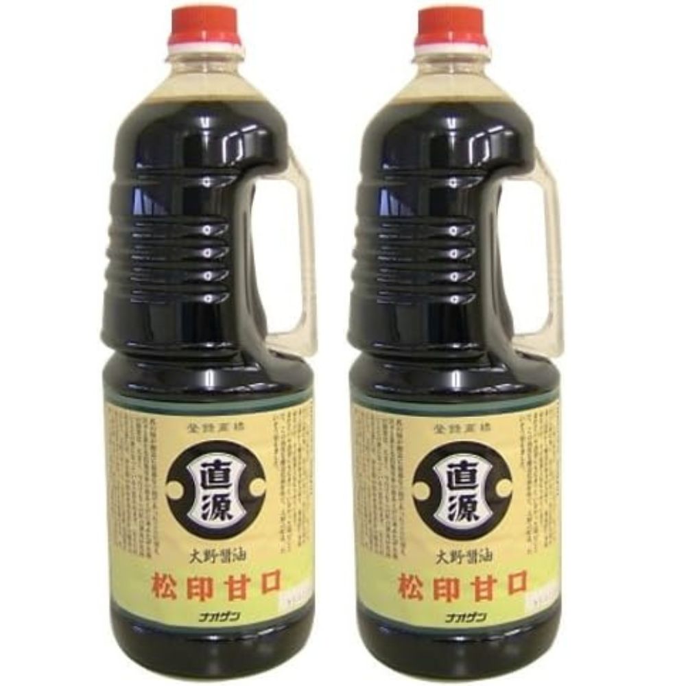 直源醤油 松印 甘口 ハンディペット 1800ml　2本セット