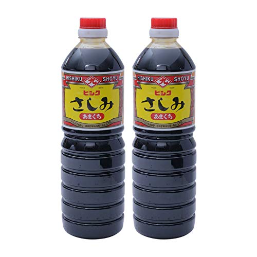 [藤安醸造(ヒシク)] さしみ醤油 甘口 1L×2本 とろみのある甘口タイプ