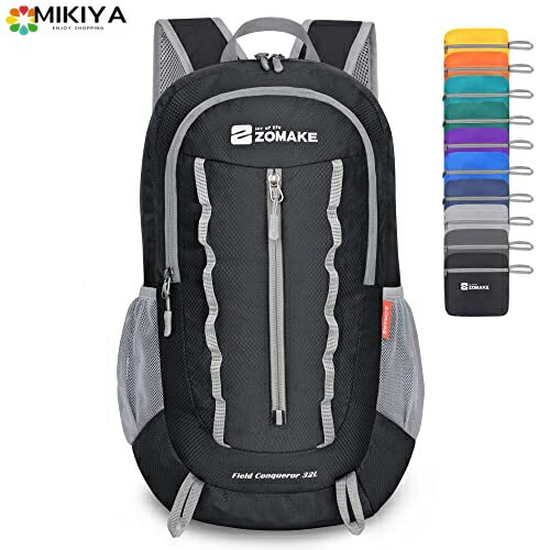 [ZOMAKE] 折りたたみ リュック 32L 大容量 軽量 防水 コンパクト アウトドア 便利グッズ バックパック キャンプ 携帯用 旅行用 通学 通勤