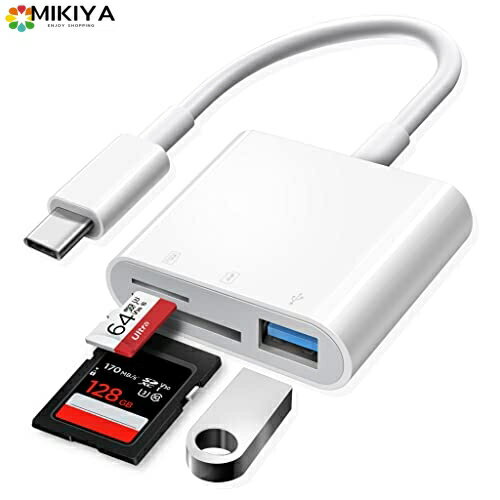 Oyuiasle USB C SD カード リーダー、iPad/Mac 用の USBC - SD カード リーダー TypeC アダプター、Mac/iPad Pro/Air/Mini/MacBook Pro/Air/Galaxy/Micro