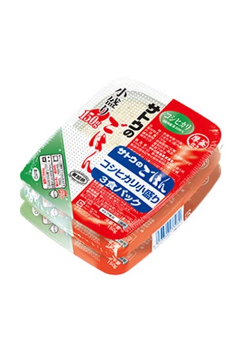 国内産コシヒカリ 小盛り 150g×3食 おまけ付き サトウ食品【在庫あり】