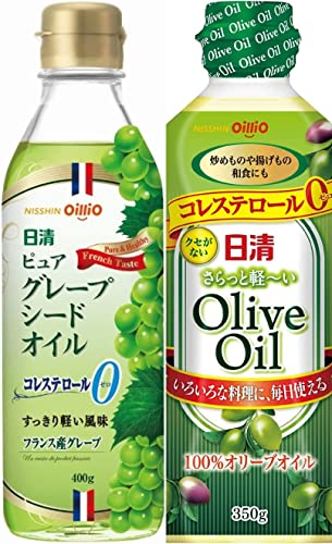 さらっと軽〜いオリーブオイル 350g/ピュアグレープシードオイル400g(各1本)おまけ付き【在庫あり】 さらっと軽〜いオリーブオイル 350g/ピュアグレープシードオイル400g(各1本)おまけ付き【在庫あり】