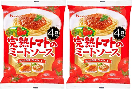 完熟トマトのミートソース4袋入り×2 おまけ付き ハウス食品 おかず 夜食【在庫あり】のサムネイル