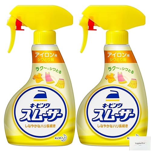 キーピング しわ取り剤 アイロン用スムーザー ハンディスプレー/キーピング 400ml ×2本 Topsellerオリジナルポケットティッシュ付き【在庫あり】