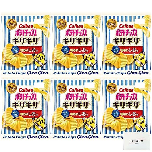 カルビー ポテトチップスギザギザ R 味わいしお味60g×6袋 Topsellerオリジナルポケットティッシュおまけ付き【在庫あり】