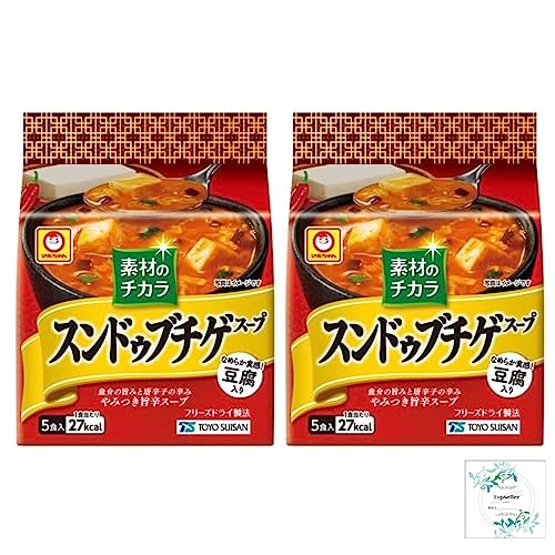 素材のチカラ スンドゥブチゲスープ 5食入×2袋 Topsellerオリジナル開封日シールセット おまけ付き 東洋水産【在庫あり】