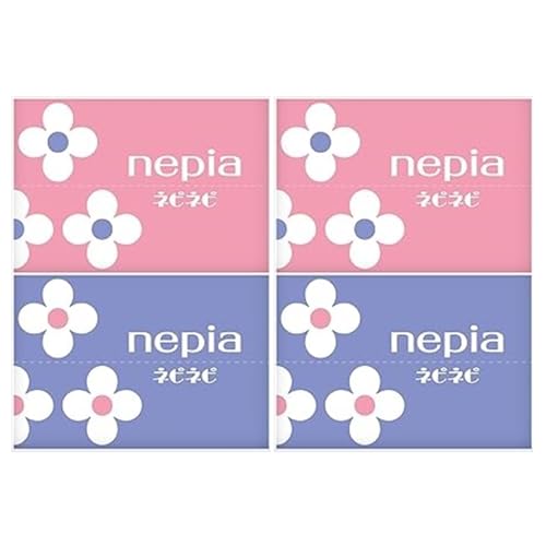 ネピア(nepia) ネピネピ ポケットティッシュ 4個 通常タイプ ティッシュペーパー 肌触りがい 持ち運びに便利【在庫あり】