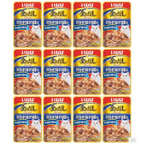 乐天商城 - CIAO 金のだし パウチ まぐろ・かつお かつお節入り40g×12袋 Topsellerオリジナルポケットティッシュ付き【在庫あり】