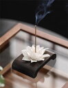 クオリティ保障大ヒット 手作り陶器 花線香立て つまみ細工 香り道具 禅インテリア 香炉 置物(N)(3)