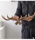 超人気ins話題 北欧風インテリア 鹿の角アートフック 玄関壁飾り&収納 アンティーク調コートハンガー(N)