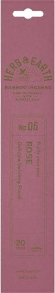 ハーブ＆アース　バンブーインセンス　ローズ 【 日本香堂 】 【 お香 】(N)