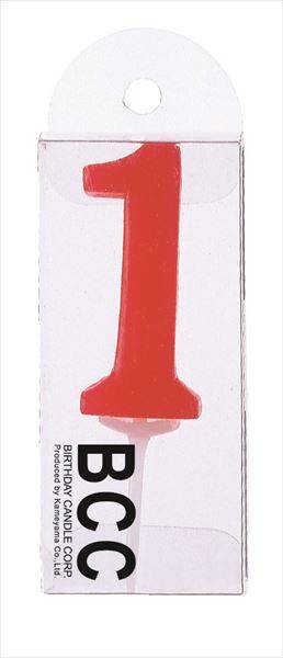 ナンバーキャンドルパステル　1番 【 カメヤマ 】 【 ローソク 】(N)