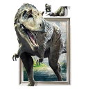 ウォールステッカー 3D ティラノサウルス ステッカー 48×74 北欧 恐竜 ダイナソー 壁 ウォール 壁紙(N)