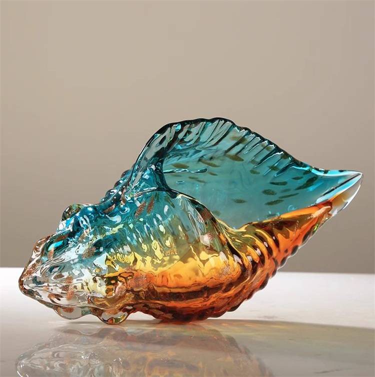 楽しておしゃれ 瑠璃工芸品 多彩瑠璃 サザエ振り子 芸術振り子 玄関振り子 現代風 デザインセンス(N)