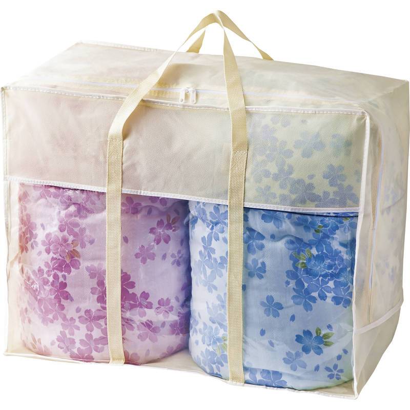 愛知三河木綿 ダブルガーゼ 羽毛タッチ中わた 肌布団 2枚セット WK3024(N)