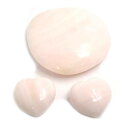 ≪特価品≫カルサイト ハート&タンブル・磨き石 約42x42x13mm、20x20x12mm(N)(3)