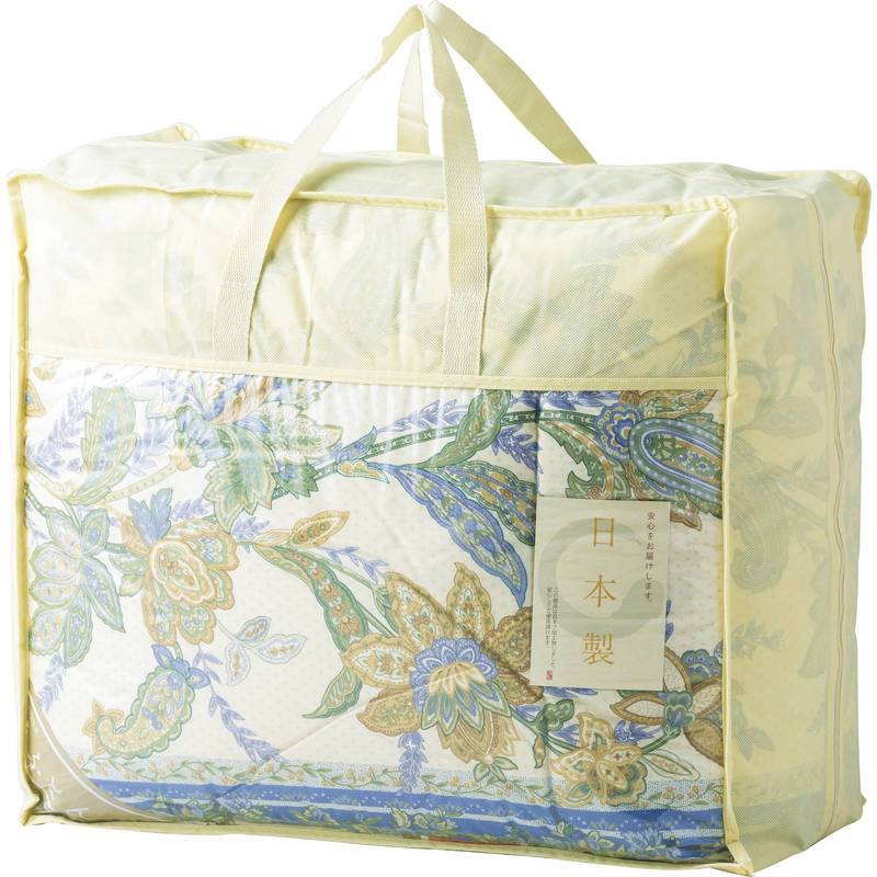 日本製 羽毛ふとん NUF-2750 ブルー(N)