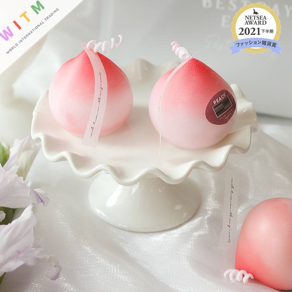 果物 もも 蝋燭 ローソク キャンドル 香り物 かわいい ギフト 人気(N)