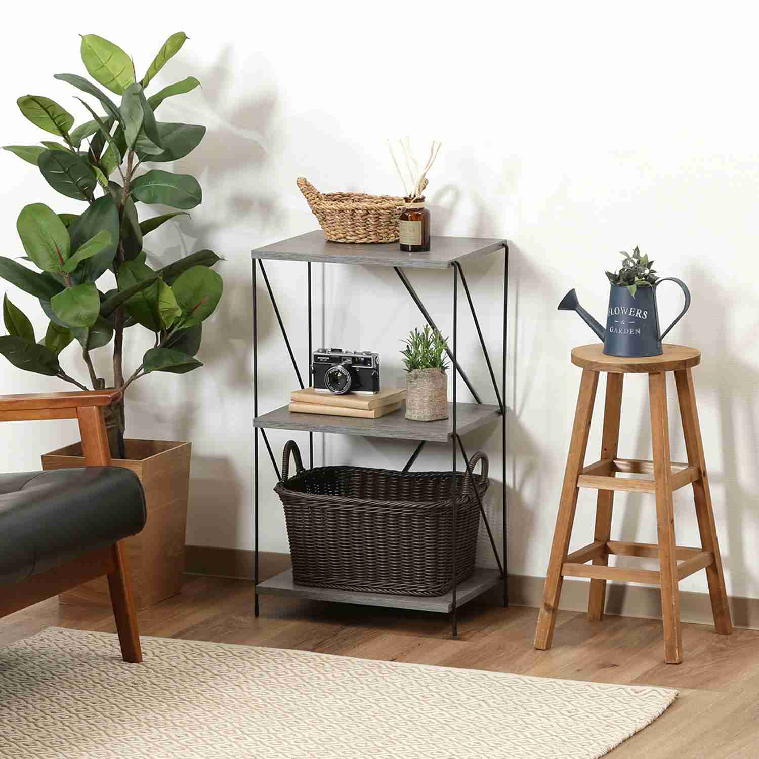 EZBOワイヤーラック3段 40幅 GY(N)