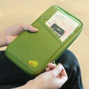 パスポートケース カード入れ トラベルオーガナイザー 航空券対応 ファスナー開閉 男女兼用財布 旅行出張用(N)