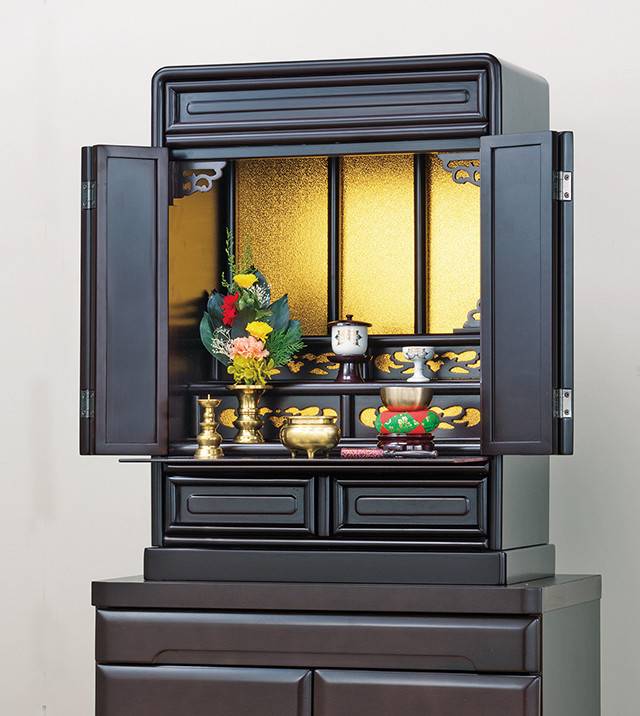 仏壇 透かし彫り上置き仏壇 23号(N)