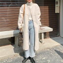 穿いた瞬間、幸せ ジェントルスタイル 単体ボタン 子羊の毛 コート 中・長セクション カジュアル(N)