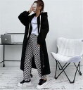 今っぽトレンド フード付き パーカー コート カラーマッチング デザインセンス ロングセクション(N)