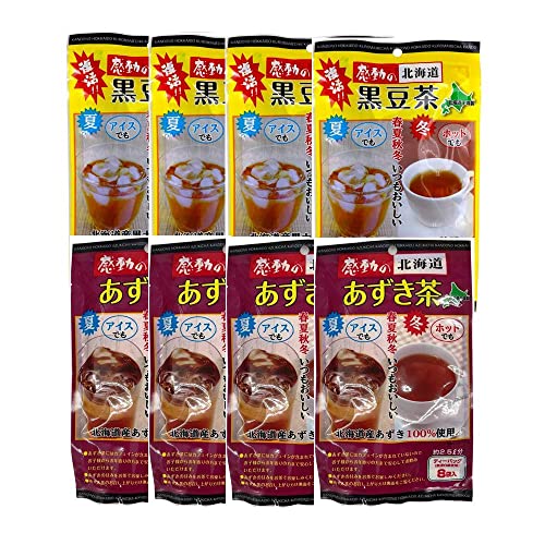 ※他店舗と在庫併用の為、品切れの場合は、ご容赦ください。内容量：黒豆茶【30g（2g×15）】あずき茶【24g（3g×8）】各4袋※他店舗と在庫併用の為、品切れの場合は、ご容赦ください。内容量：黒豆茶【30g（2g×15）】あずき茶【24g（3g×8）】各4袋