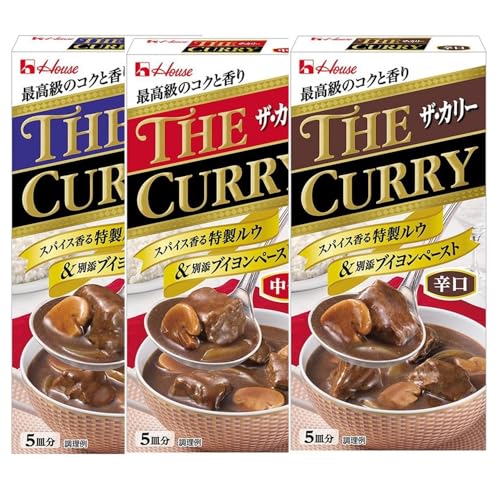 ハウス ザ・カリー 甘口 中辛 辛口 140g 3種1セット インド風 カレー粉 スパイシー カレーライス
