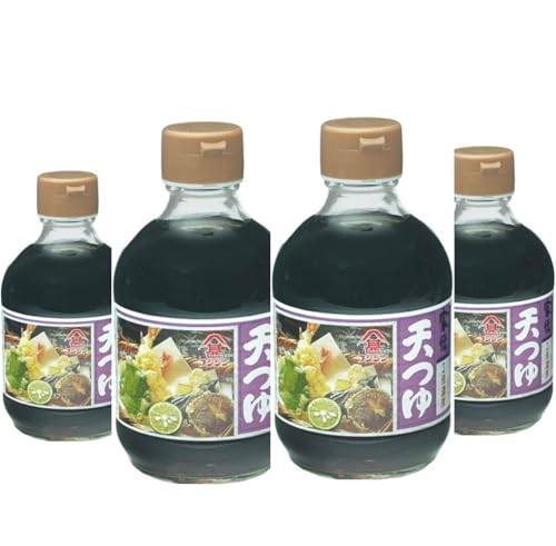 家伝2倍濃厚 天つゆ 300ml 4本フジシン まとめ買い 天ぷら つゆ 2倍 家庭用 調味料 日本料理 鰹節 椎茸 吸い物 雑煮 うどん そば おでん 茶碗蒸し 天つゆ 丼もの 納豆のタレ 煮物 鍋 アレンジ自由 おまけ付(シール)