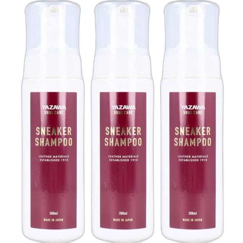 樂天商城 - YAZAWA SHOE CARE スニーカーシャンプー ムースタイプ 200mL 3セット 靴磨き 洗浄 スニーカー ムース 洗い上がりもさわやか