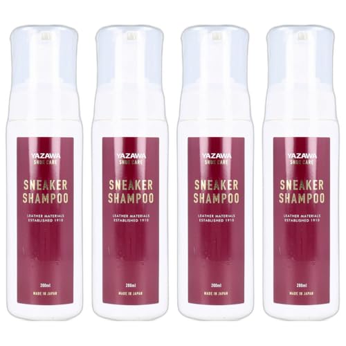 樂天商城 - YAZAWA SHOE CARE スニーカーシャンプー ムースタイプ 200mL 4セット 靴磨き 洗浄 スニーカー ムース 洗い上がりもさわやか