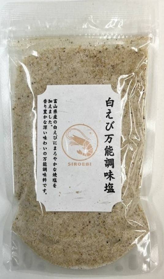 はぎの食品　白えびだし塩　160g　万能調味料 海鮮 出汁塩【在庫あり】のサムネイル