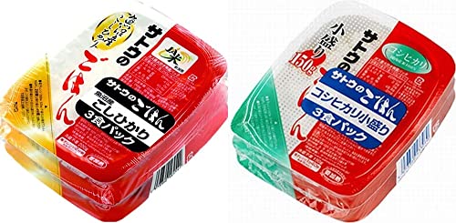 国内産コシヒカリ 小盛り 150g×3食/新潟県魚沼産こしひかり 200g×3食(おまけ付き)レトルト サトウ食品【在庫あり】