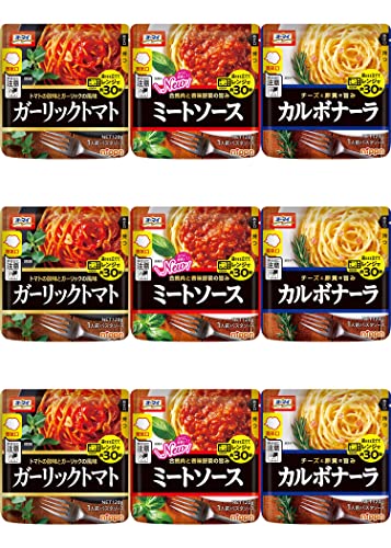 乐天商城 - オーマイ　レンジでミートソース120g/ カルボナーラ120g/ ガーリックトマト120g (各3袋×3種類)おまけ付き【在庫あり】