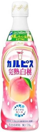 MIKIYAの2本カルピス(R)完熟白桃 470ml アサヒ飲料 希釈 原液 乳性 乳酸菌飲料 国産生乳 酵母 発酵 自然製法 さわやかな風味 ホット アイス アレンジ自由 自分の好みの味 心やすらぐ飲料 おまけ付(シール)｜アングル2