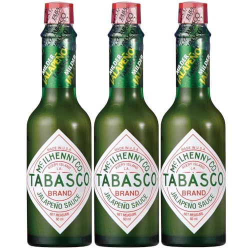 3本セットTABASCOオリジナル ハラペーニョソース 60ml 辛味調味料 マイルドな緑のハラペーニョ使用 メキシコ料理 野菜料理 ドレッシング カクテル マルガリータ ピニャコラーダ 味変