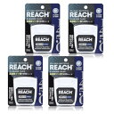 4個セットリーチ1450デンタルフロス 50m フッ素配合 歯間クリーナー ワックス加工 初心者にも