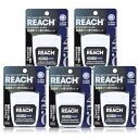 5個セットリーチ1450デンタルフロス 50m フッ素配合 歯間クリーナー ワックス加工 初心者にも