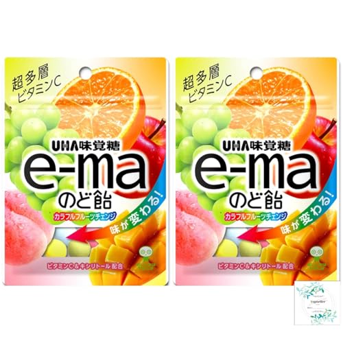 e-maのど飴カラフルフルーツチェンジ（2袋）