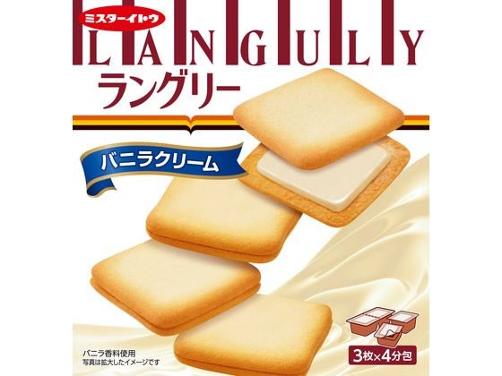 【10個セット】イトウ製菓 ラングリー バニラクリーム 12枚【F倉庫】