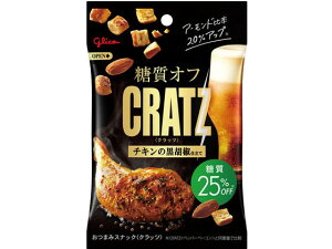 【17セット】江崎グリコ クラッツ 糖質オフ チキンの黒胡椒仕立て 42g【F倉庫】