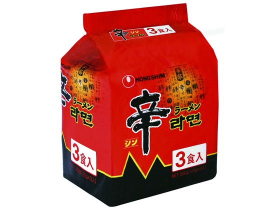 【5セット】農心 辛ラーメン 120g×3食【F倉庫】