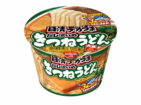 【14個セット】日清食品 日清デカうま きつねうどんだし濃いめ 106g【F倉庫】